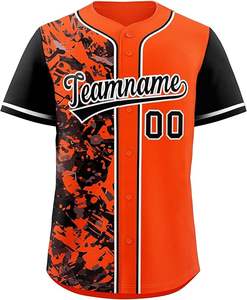 Maillot de baseball vierge à manches courtes de haute qualité, vente en gros, broderie, maillot de baseball mondial, uniforme de baseball et de softball - Product Image 1