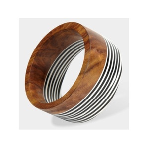 Brazaletes de Madera Maciza Ligeros e Impermeables, Joyería Artesanal, Brazalete Tradicional de Moda para Mujer, Colores Personalizados, Logotipo para Negocios - Product Image 1