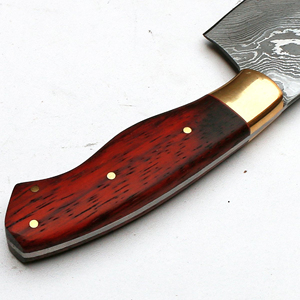 Cuchillo de Chef de acero de Damasco hecho a mano, duradero, mango de madera, apto para lavavajillas, borde afilado de alta calidad, opciones personalizadas, Pakistán - Product Image 6