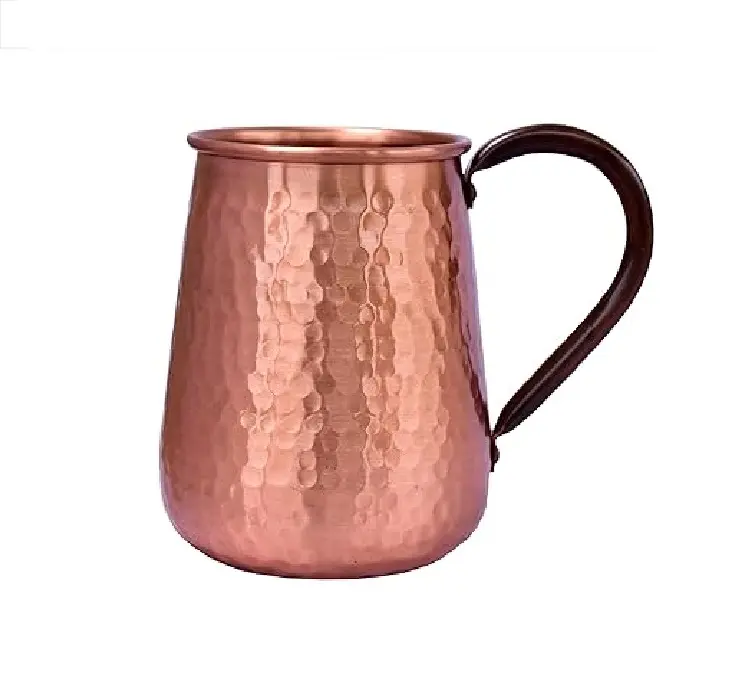 Taza de cobre de tendencia con empuñadura Tazas de bebida Vasos color cobre diseño moderno café taza de cobre Cocina hogar hoteles Mesa