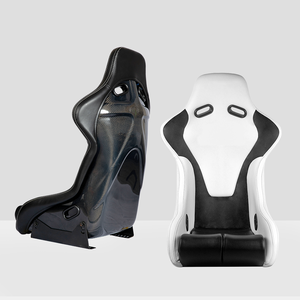 เอเพ็กซ์คาร์บอนไฟเบอร์ที่นั่งรถแข่งหนัง PU ที่นั่งแบบเต็มถังด้านหลังแบบพรีเมี่ยมที่นั่งแบบสปอร์ตน้ำหนักเบาทนทาน - Product Image 3