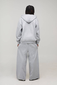 Sweat à capuche personnalisé pour homme 100 % coton, technique Puff, coupe pull-over, en molleton bouclette, style streetwear ample, épaules tombantes, coupe oversize pour l'hiver - Product Image 2