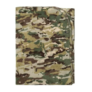 Fleece <b>Blanket</b> Thermal Comfort Packable Design Camping Hunting Ready 4mm Thickness Non-Waterproof All Seasons Use Includes Bag - Product Image 1