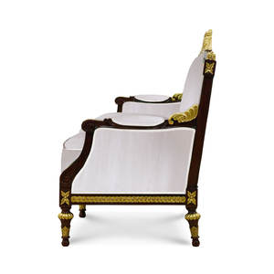 Best Quality Premium Fabric Upholstery Plush <b>Cushioning</b> Solid Hardwood Frame Three <b>Seat</b> Imperial Louis XVI European Apartment - Product Image 3