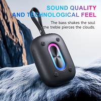 Haut-parleur audio Bluetooth portable avec éclairage RGB, radio FM, lecteur de carte TF, étanche, sans fil, pour extérieur
