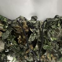 Tenue de camouflage Ghillie 3D à feuilles d'érable, avec capuche, pour la chasse et l'observation des oiseaux en forêt