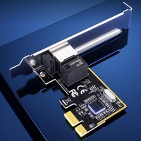 Adaptateur de contrôleur Ethernet DTECH Pcie Express 10/100/1000Mbps PCI-E x1 vers carte de Port RJ45 réseau Gigabit