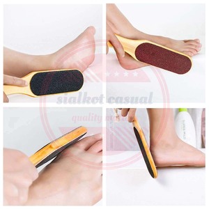 Double Sided Callus Remover <b>Foot</b> Rasp with Wooden Handle\Pedicure <b>Foot</b> <b>File</b> Scrubber for <b>Feet</b> Care - Product Image 5