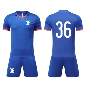 Conjunto de Uniforme de Fútbol para Adultos Unisex al por Mayor, Transpirable, de Secado Rápido, con Logotipo Personalizado, 100% Poliéster, para Hombre y Mujer - Product Image 3