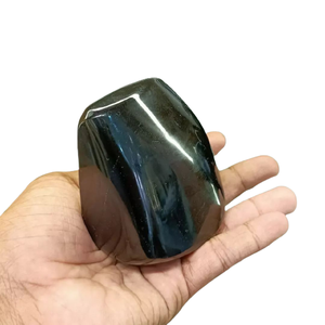 Black Obsidian รูปแบบอิสระที่มีคุณภาพสูงสำหรับการตกแต่งบ้านตัวอย่างฟรีขัดสีดำ Obsidian รูปแบบฟรียังใช้สำหรับการรักษา - Product Image 1