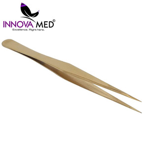 High <b>Precision</b> Lash Tweezers for Eyelash Extension Stainless Steel Professional Beauty <b>Tool</b> for Lash Application 45 degree sharp - Product Image 4