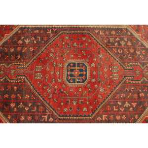 Alfombra Turca Vintage, Alfombra de 4.9x7.7 pies, Alfombra Abstracta Roja y Azul - Product Image 5