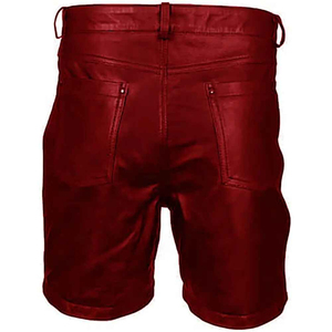 2025 Customized Men's Casual Genuine Leather Windproof Waterproof Quick Dry Gym Running <b>Slim</b> Fit <b>Shorts</b> in All Sizes & Colors - Product Image 4