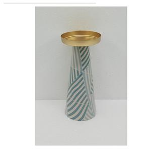 Conception unique dernier luxe de haute qualité en métal bougeoir décalcomanie émail fini pour la décoration intérieure dessus de table décoratif - Product Image 3