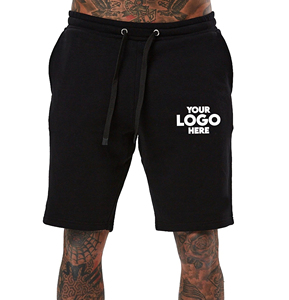 Pantalones Cortos Personalizados con Bolsillos de Caja para Hombre, Pantalones Cortos con Cremallera, Bolsillos Laterales, Logotipo y Letras de Marca Gris Heather - Product Image 3