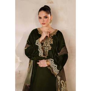 Conjunto de Traje de Terciopelo Bordado para Mujer PR-1210 - Product Image 4