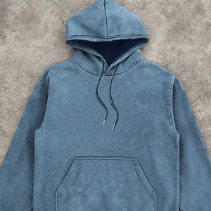 Acid Wash Fleece <b>Hoodies</b> for Men Long Sleeve Hoodie Cotton Active Athletic <b>Workout</b> Sweatshirts for Men Haus Industries - Product Image 2
