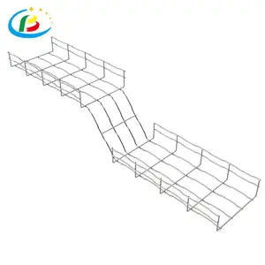 Steel Iron Wire Mesh Standard Tray Cable Support Organizer Accessories Cable Basket Tray Manufacturers