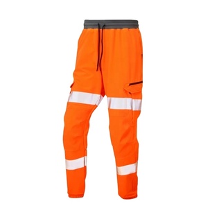 <b>Construction</b> Work <b>Uniform</b> Jogger Trousers Men's Cargo Jogger Working Trousers Safety Hi Vis Reflective Pants - Product Image 1