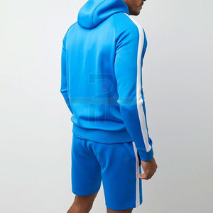Conjunto Deportivo de Invierno para Hombre 2024 con Logotipo Personalizado, 100% Algodón, Secado Rápido, Ligero, Transpirable, Sudadera con Capucha y Pantalones Cortos, Marca Privada - Product Image 6