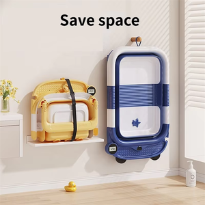 Artículos esenciales <span class=keywords><strong>para</strong></span> bebé recién nacido Bañera <span class=keywords><strong>para</strong></span> bebé con cojín de soporte antideslizante Baño de bebé plegable portátil de viaje <span class=keywords><strong>para</strong></span> recién <span class=keywords><strong>nacidos</strong></span> - Product Image 4