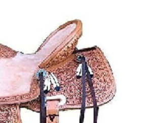 Juego de tachuelas de cuero genuino de primera calidad, monturas de carreras occidentales e inglesas para montar a caballo - Product Image 5