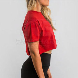 Top Corto de Verano para Mujer, Corte Regular Informal, Camiseta de Alta Calidad, Tejido Ecológico, Transpirable, Elegante, para Uso Diario - Product Image 4