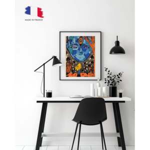 Impression artistique Blue Face de Soyu pour la décoration du salon - Product Image 2
