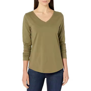 Camiseta de gran tamaño personalizada para mujer, ropa de calle informal, camiseta de moda, camiseta de verano lisa de alta calidad a granel al por mayor OEM - Product Image 1