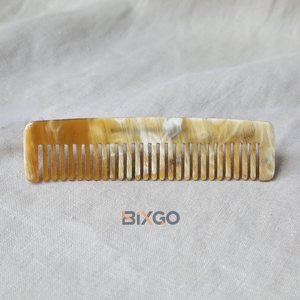 หวีผมทรงสี่เหลี่ยมมีเขาควายธรรมชาติสำหรับผู้หญิงหวีป้องกันไฟฟ้าสถิตย์ปรับแต่งได้ - Product Image 5