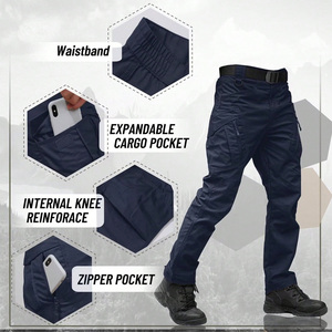 Pantalones DE TRABAJO Cargo personalizados para hombre con impresión de logotipo, pantalones multibolsillos duraderos para taller industrial y uso informal - Product Image 5