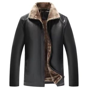 High Quality Winter High Street Genuine Leather <b>Canvas</b> Zipper Hooded Jacket Front Customizable Stand Collar Full Sleeve - Product Image 1