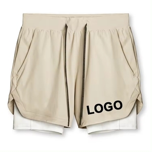 Pantalones Cortos Deportivos para Hombre, de Alta Calidad, con Logotipo Personalizado, 100% Poliéster, Transpirables, de Secado Rápido, Ecológicos, con Decoración de Encaje, para Correr - Product Image 4