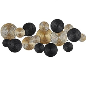 Produit de vente chaude Art mural en forme de fleur métallique avec plusieurs finis Chambre Salon Bureau Sculpture décorative murale - Product Image 5