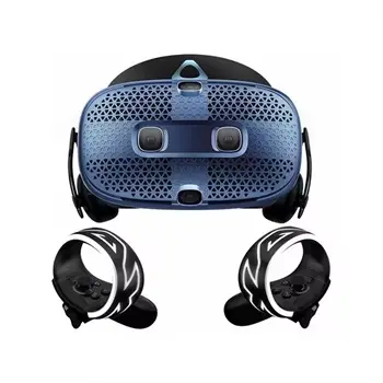 H_T_C Vives Helm 3D VR Brille Virtual Reality Headset fürs Spielen COSMOSS mit 6 Überwachungskameren mit zwei Stück Controller