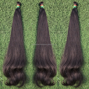 ผมต่อแบบ Double Drawn แท้ 100% เกรดพรีเมียม หรูหรา ผมอินโดนีเซีย ปลายผมหนา ไม่ผ่านการแปรรูป แบบเป็นมัด - Product Image 3