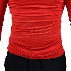 Chemises de compression légères et ajustées pour hommes Chemises de compression d'entraînement de couleur unie de haute qualité - Product Image 5