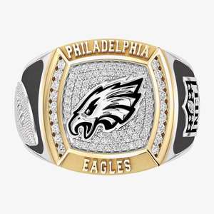 Anillo de Campeonato de los Philadelphia Eagles, Totalmente Personalizado, Clásico de Dos Tonos para Hombre, Personalizado para Escuela Secundaria o Universidad, Creado en Laboratorio - Product Image 1