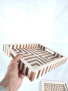 Bandeja de Madera Hecha a Mano Personalizada de la India - Decoración Ecológica para el Hogar, Venta al por Mayor a Precio de Fábrica - Product Image 3