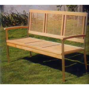 庭の美しさを高め、耐久性のあるシートを提供するのに理想的なプレミアムチーク材から作られた推奨チーク屋外ベンチ - Product Image 1