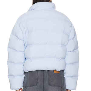 Wholesale Short <b>Cropped</b> Zip Winter <b>Jackets</b> for Women Breathable Quilted Bomber Puffer Coats Fast Delivery For Women - Product Image 6