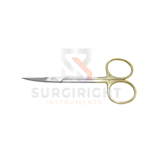Tijeras quirúrgicas Surgi con mango dorado derecho Iris, 11,5 CM, curvas, rectas, eléctricas, Dental sutura, disección de tejido operativo - Product Image 2