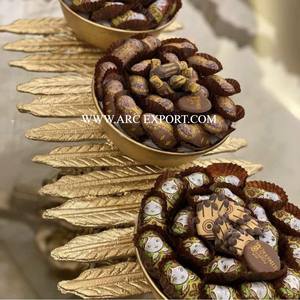 Diseño único para el hogar Mesa de comedor Cuenco de chocolate Gran calidad Metal Latón Flor Diseñador Chapado en oro Cuenco de chocolate - Product Image 5