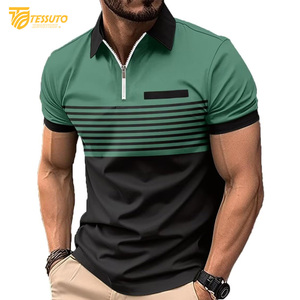 Hombres de alta calidad para Polo Último diseño Ropa informal transpirable Bajo MOQ Personalizado Tallas grandes Opciones personalizables - Product Image 3