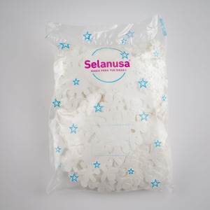 Petit trou centré et latéral de forme spéciale de paillettes, couleur métallique, Selanusa - Product Image 1