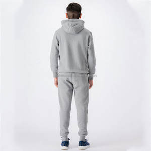 ชุดวอร์มสำหรับเด็กผู้ชายชุดวอร์มผ้าคอตตอน100% แบบระบายอากาศสีดำแขนยาวมีฮู้ดชุดวอร์มสำหรับฤดูหนาว - Product Image 3