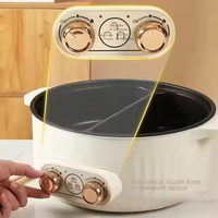 Marmite Électrique Multifonctionnelle 7 Litres en Gros avec Contrôle Automatique du Thermostat, Revêtement Antiadhésif, Économe en Énergie, Transparente, Idéale pour Hôtels