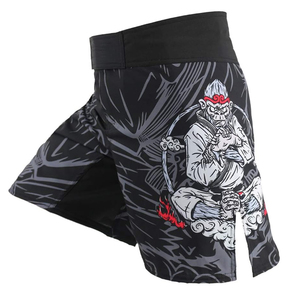 Pantalones cortos de entrenamiento MMA impresos con logotipo personalizado Estiramiento Sublimación propia Ropa de artes marciales - Product Image 1
