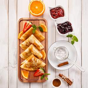 TIMELESS CRAFT Bestseller High Quality Modern Handpainted Non-Toxic Wooden Serving <b>Platter</b> Small Long Rectangle Decorative Home - Product Image 2