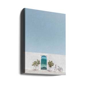 Ostuni Blue Door Durable Metal Design - Product Image 4